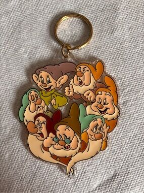 Vintage Disney Seven Dwarfs Keychain